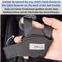 Protecteur de ceinture de sécurité pour siège enfant avec fermeture autoagrippante, Prévient le détachement durant la conduite, 