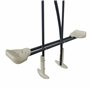 AXI Set de balançoire en métal en Anthracite & crème 3 agrès | Balançoire 1 Place & balançoire à Bascule/Face à Face avec Suppor