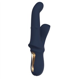 Vibration de Stimulation Double Dream Toys Goddess Collection Bleu