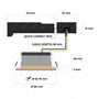 HOFTRONIC - 3x Nola LED Spot encastrable 68 mm Noir - IP65 étanche pour salle de bain, salon et extérieur - 5W 480lm - 2700K ext