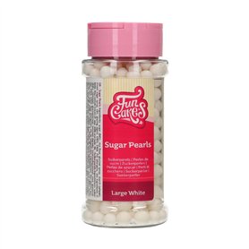 FunCakes Perles en Sucre Large White: sprinkles gâteau