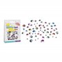 FREE & EASY Yeux mobiles avec cils - 5 mm - 15 mm autocollants - Yeux de bricolage amusants à coller - Yeux adhésifs pour bricol