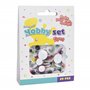 FREE & EASY Yeux mobiles avec cils - 5 mm - 15 mm autocollants - Yeux de bricolage amusants à coller - Yeux adhésifs pour bricol
