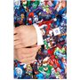 OppoSuits DC Comics Heroes Costume pour homme – Batman, Wonder Woman, Superman Party – Avec blazer, pantalon et cravate, Dc Hero