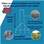 Synx Tools Outils Gazon Prikker 60x40 cm Aérateurs Pelouse Aérateurs Pelouse Aération Travailleurs du sol