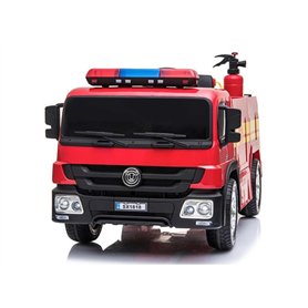 FINOOS Camion Voiture électrique de Pompier pour Enfants 12V Firetruck