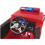 FINOOS Camion Voiture électrique de Pompier pour Enfants 12V Firetruck, Roues Gomme avec Télécommande 2,4 GHz 1 à 5 Ans (Rouge)