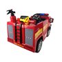 FINOOS Camion Voiture électrique de Pompier pour Enfants 12V Firetruck, Roues Gomme avec Télécommande 2,4 GHz 1 à 5 Ans (Rouge)