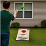 Dr Sport - Lot de 8 sacs à cornhole originaux - 4 sacs verts et 4 noirs - Qualité robuste - 400 g - 15 x 15 cm