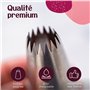 Happy Lemuro Poche à Douille Premium en Coton avec 8 Douilles en Inox. Sac à Poche de 40 cm, Lavable au Lave-vaisselle et Réutil