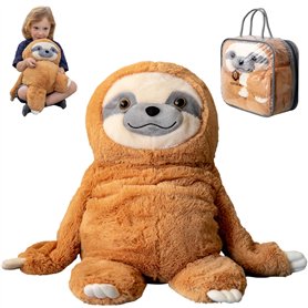 ODOXIA Peluche Lestée pour | Calmante ET Réconfortante | Paresseux | Animal Lesté Anti Anxiété | Sac de Transport Inclus | Lavab