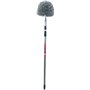 Synx Tools ragebol avec manche télescopique - Poussière - Plumeau - Roulette d'araignée avec manche télescopique 175 cm - Gris -