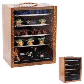 Vitrine Objets de Collection | Rangez Vos Figurines de Collection | Mallette de Rangement | Présentoir Figurine Miniature | Boit
