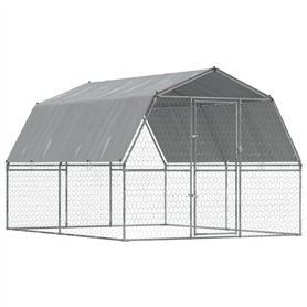 vidaXL Cage pour Chiens avec Toit et Porte