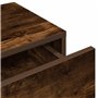 vidaXL Étagère Murale avec tiroirs chêne fumé Bois d'ingénierie