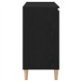 vidaXL Buffet Noir Chêne 101x35x60 cm Bois reconstitué
