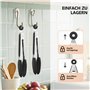 Pinces de Cuisine, Lot de 2, Pince alimentaire en inox et silicone et poignée antidérapante, Pince de Cuisine Résistant à la Cha