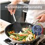 Spatule Cuisine Silicone, Set de 2 Spatules en Silicone avec Manche Inox, Spatule Coudée Résistante à la Chaleur pour Plancha, F