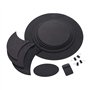 Sourdines Pour Batterie Silencer Drum Set Pads Mute Cinq Tambours Trois Cymbales Jazz Drum Mute Pad Drumming Pratique En Caoutch