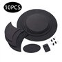 Sourdines Pour Batterie Silencer Drum Set Pads Mute Cinq Tambours Trois Cymbales Jazz Drum Mute Pad Drumming Pratique En Caoutch