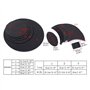 Sourdines Pour Batterie Silencer Drum Set Pads Mute Cinq Tambours Trois Cymbales Jazz Drum Mute Pad Drumming Pratique En Caoutch