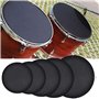 Sourdines Pour Batterie Silencer Drum Set Pads Mute Cinq Tambours Trois Cymbales Jazz Drum Mute Pad Drumming Pratique En Caoutch