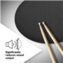Sourdines Pour Batterie Silencer Drum Set Pads Mute Cinq Tambours Trois Cymbales Jazz Drum Mute Pad Drumming Pratique En Caoutch