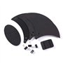Sourdines Pour Batterie Silencer Drum Set Pads Mute Cinq Tambours Trois Cymbales Jazz Drum Mute Pad Drumming Pratique En Caoutch