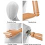 MUZIT Mannequins, Mannequins Mannequins Torse féminin léger avec Bras et tête, Mannequin de Mode for vêtements for Femmes for t-