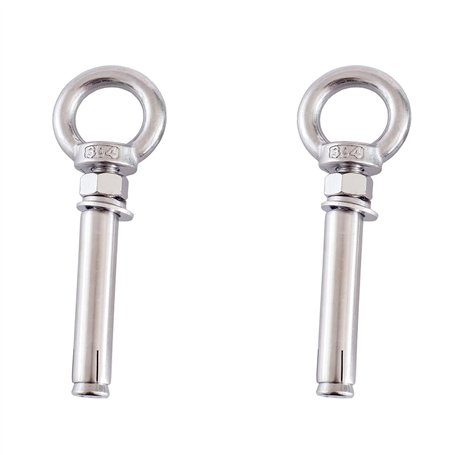 Lot de 2 boulons à œil expansibles en acier inoxydable 304 avec anneau d'ancrage for briques de béton
