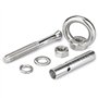 Lot de 2 boulons à œil expansibles en acier inoxydable 304 avec anneau d'ancrage for briques de béton, M10 × 160 mm - M10 × 300 