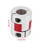 Oumefar 1 pièces arbre de couplage prune Flexible CNC coupleur d'arbre prune Joint universel connecteur de moteur rotatif(12mm 1