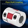 Oumefar 1 pièces arbre de couplage prune Flexible CNC coupleur d'arbre prune Joint universel connecteur de moteur rotatif(12mm 1