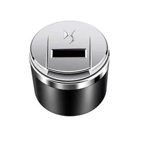 LEARNE Accessoires De Voiture Cendrier Bouton Style Ouvert LED Inoxydable pour DS Spirit DS3 DS4 DS5 DS6 DS7 DS4S DS 5LS Accesso