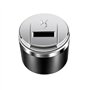 LEARNE Accessoires De Voiture Cendrier Bouton Style Ouvert LED Inoxydable pour DS Spirit DS3 DS4 DS5 DS6 DS7 DS4S DS 5LS Accesso