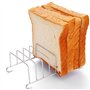 Support À Pain Grillé 8 Trous De Tranche Outil Et Pince Avec Support Magnétique En Acier Inoxydable Table De Transport Petit Déj