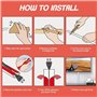 Couvercle De Conduit De Câble Auto Adhésif De 300Cm Organisateur De Fil Blanc Cordon Flexible 15mmX10mm Goulotte Semi Circulaire