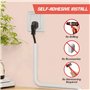 Couvercle De Conduit De Câble Auto Adhésif De 300Cm Organisateur De Fil Blanc Cordon Flexible 15mmX10mm Goulotte Semi Circulaire