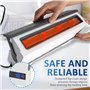 HPMCVE Relieuse Thermique A4, thermofusible électrique, Longueur de Reliure : 297 mm et Largeur : 210 mm, jusqu'à 280 Feuilles, 