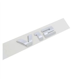 yzw6688 Autocollant de Voiture V12 chromé en Plastique ABS