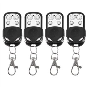 4pcs Universal Cloning Télécommande sans fil porte-clés pour porte de garage de voiture