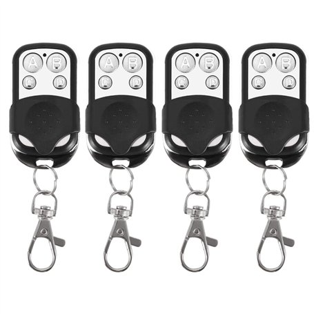 4pcs Universal Cloning Télécommande sans fil porte-clés pour porte de garage de voiture