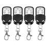 4pcs Universal Cloning Télécommande sans fil porte-clés pour porte de garage de voiture