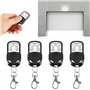 4pcs Universal Cloning Télécommande sans fil porte-clés pour porte de garage de voiture