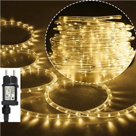 Tuyau lumineux - 30 Mètres - 230V avec fiche - Blanc chaud