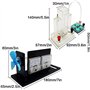 Matériel pédagogique, dispositif d'expérimentation sur pile à combustible à hydrogène, kit pédagogique d'électrochimie, compact,