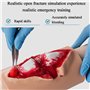 Kit de simulation de plaie, modèle de formation au conditionnement des plaies for fracture ouverte du tibia, modèle de traumatis