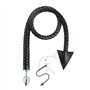 CZZSiug Cravache en Cuir de Vache véritable Cravache équestre en Cuir de Vache tressé