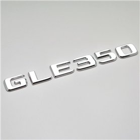 GLE350 Lettre emblème badge numéro de coffre pour badge de bagage Argenté chromé