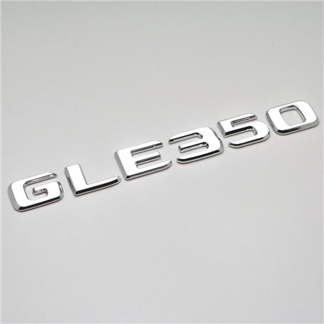 GLE350 Lettre emblème badge numéro de coffre pour badge de bagage Argenté chromé